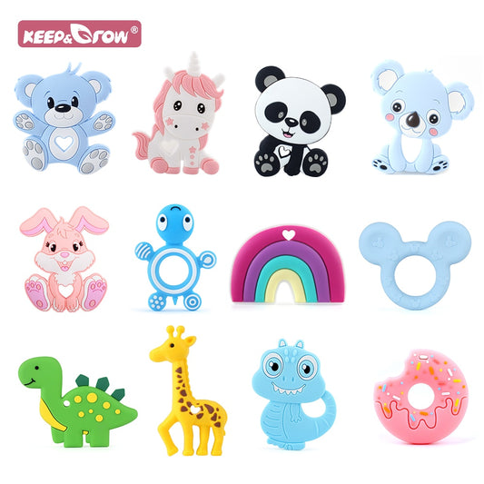 Beads Pacifiers Babies Silicone Teether | Clip Baby Silicone Teething