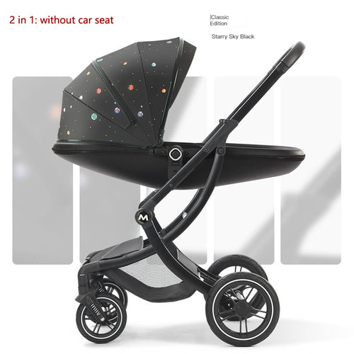 Baby Stroller 2in1/3 In 1,luxury Baby Carriage With Car Seat,eggshell