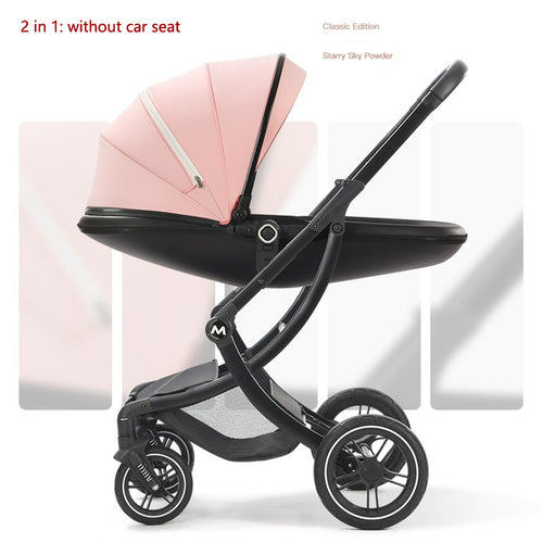 Baby Stroller 2in1/3 In 1,luxury Baby Carriage With Car Seat,eggshell