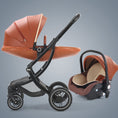 Load image into Gallery viewer, Baby Stroller 2in1/3 In 1,luxury Baby Carriage With Car Seat,eggshell
