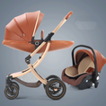 Load image into Gallery viewer, Baby Stroller 2in1/3 In 1,luxury Baby Carriage With Car Seat,eggshell
