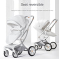 Load image into Gallery viewer, Baby Stroller 2in1/3 In 1,luxury Baby Carriage With Car Seat,eggshell
