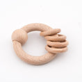 Load image into Gallery viewer, Baby Bed Bell Rattle Toy | Beech Wood Teething Ring | Beech Wood
