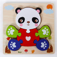 Load image into Gallery viewer, Baby Wooden Montessori Puzzle Child Game Wooden Puzzle 3d Cartoon
