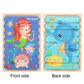 Load image into Gallery viewer, Baby Wooden Montessori Puzzle Child Game Wooden Puzzle 3d Cartoon
