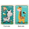 Load image into Gallery viewer, Baby Wooden Montessori Puzzle Child Game Wooden Puzzle 3d Cartoon
