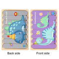 Load image into Gallery viewer, Baby Wooden Montessori Puzzle Child Game Wooden Puzzle 3d Cartoon
