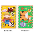 Load image into Gallery viewer, Baby Wooden Montessori Puzzle Child Game Wooden Puzzle 3d Cartoon
