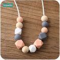 Load image into Gallery viewer, Bopoobo 1pc Baby Teething Silicone Necklace Food Grade Silicone Beads
