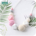 Load image into Gallery viewer, Bopoobo 1pc Baby Teething Silicone Necklace Food Grade Silicone Beads
