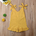 Load image into Gallery viewer, Linen Romper with Ruffles for Kids
