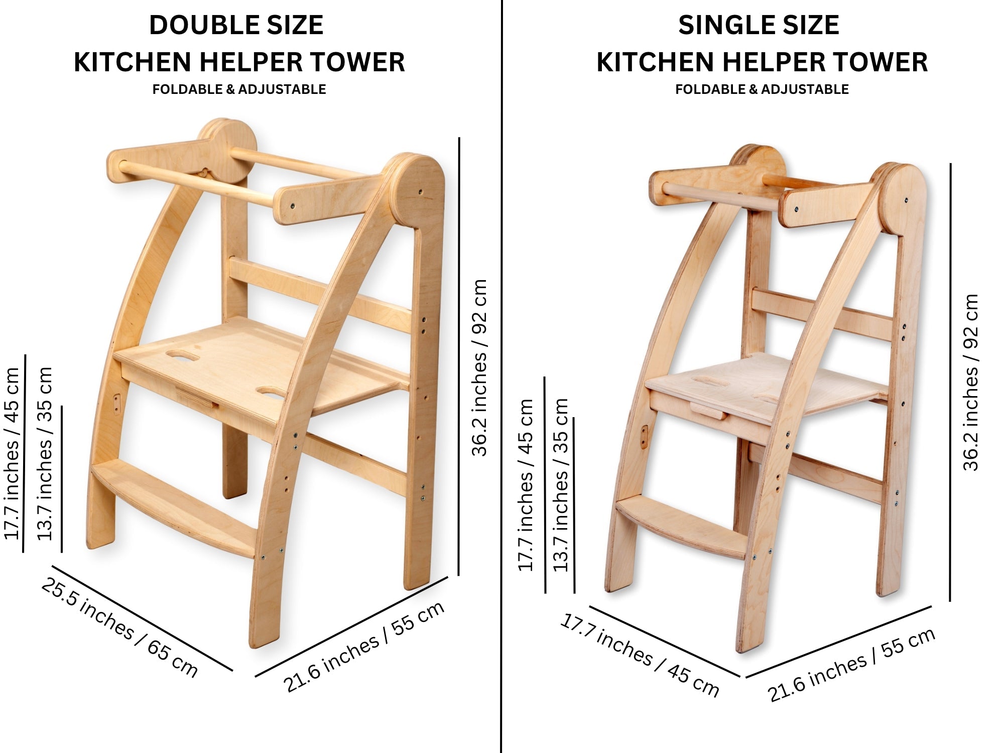 Double Montessori Kitchen Tower