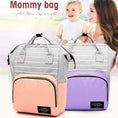 Load image into Gallery viewer, Fashion Mummy Striped Maternity Nappy Bag Large
