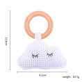 Load image into Gallery viewer, 1Pc Wooden Baby Teether Crochet Elephant Rattle Toy BPA Free Wood
