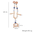 Load image into Gallery viewer, Baby Toys Silicone Beads Teethers Wooden Rings Handmade Bracelet
