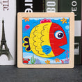 Load image into Gallery viewer, Hot Sale 11X11CM Kids Wooden Puzzle Baby Cartoon Animal Traffic
