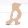 Load image into Gallery viewer, 1pcs Baby Animal Natural Beech Teething Wooden Teether Rodent Flowers
