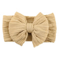 Load image into Gallery viewer, Solid Cable Bow Baby Headband for Child Nylon Layers Headwear Kids
