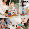 Load image into Gallery viewer, Baby Wooden Building Block BPA Free Montessori Educational Toy Rainbow
