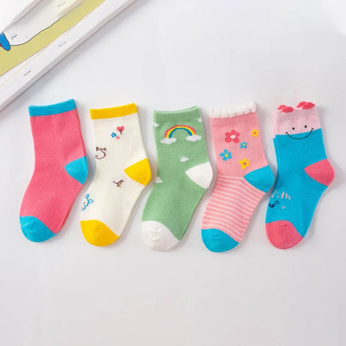 5 Pair Jacquard Cat Unicorn Rabbit Comfort Warm Cotton High Quality