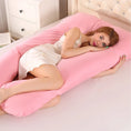 Load image into Gallery viewer, Bubble Kiss U-Shape Large Pregnancy Pillows Cotton Sleep Support
