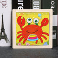 Load image into Gallery viewer, Hot Sale 11X11CM Kids Wooden Puzzle Baby Cartoon Animal Traffic
