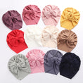 Load image into Gallery viewer, Solid Ribbed Bunny Knot Turban Hats for Baby Boys Girls Beanies
