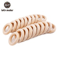 Load image into Gallery viewer, Let‘s Make 50pcs  Wooden Rings DIY Customize Logo 98/70/55/40mm Smooth
