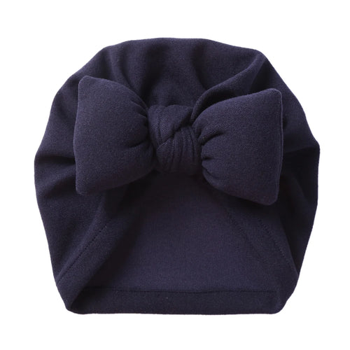 Boutique Faux Cashmere Baby Hat Warm Autumn Winter Beanies Solid Bow