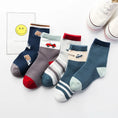 Load image into Gallery viewer, 5 Pair/Lot Lovely Baby Socks Girl Dinosaur Ship Plane Skarpetki Boy
