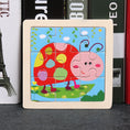 Load image into Gallery viewer, Hot Sale 11X11CM Kids Wooden Puzzle Baby Cartoon Animal Traffic
