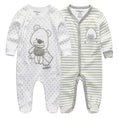 Load image into Gallery viewer, Unisex Baby Organic Cotton Snap Footed Sleep and Play Pajamas Long
