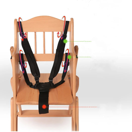 Baby Universal 5 Point Harness High Chair Safe Belt Seat Belts For