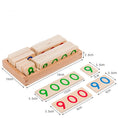 Load image into Gallery viewer, Wooden Numbers Card 1-9000 Montessori Learning Card Math Teaching Aids
