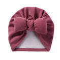 Load image into Gallery viewer, Boutique Faux Cashmere Baby Hat Warm Autumn Winter Beanies Solid Bow
