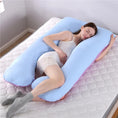 Load image into Gallery viewer, Bubble Kiss U-Shape Large Pregnancy Pillows Cotton Sleep Support
