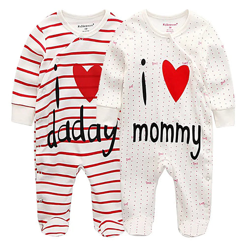 Unisex Baby Organic Cotton Snap Footed Sleep and Play Pajamas Long