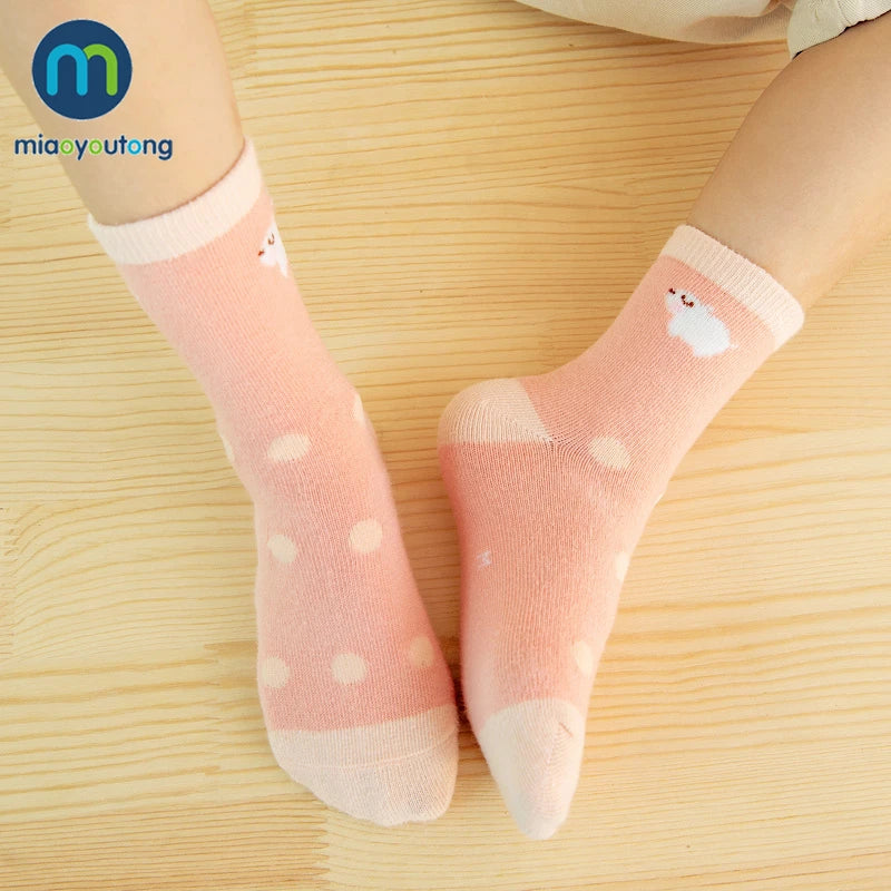 5 Pair Jacquard Cat Unicorn Rabbit Comfort Warm Cotton High Quality