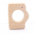 Load image into Gallery viewer, 1pcs Baby Animal Natural Beech Teething Wooden Teether Rodent Flowers
