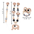 Load image into Gallery viewer, Baby Toys Silicone Beads Teethers Wooden Rings Handmade Bracelet
