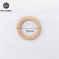 Load image into Gallery viewer, Let‘s Make 50pcs  Wooden Rings DIY Customize Logo 98/70/55/40mm Smooth
