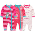 Load image into Gallery viewer, Unisex Baby Organic Cotton Snap Footed Sleep and Play Pajamas Long
