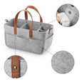 Load image into Gallery viewer, Baby Felt Storage Nursery Organizer Basket Infant Diaper Bag with
