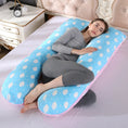 Load image into Gallery viewer, Bubble Kiss U-Shape Large Pregnancy Pillows Cotton Sleep Support
