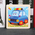 Load image into Gallery viewer, Hot Sale 11X11CM Kids Wooden Puzzle Baby Cartoon Animal Traffic
