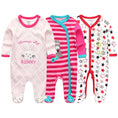 Load image into Gallery viewer, Unisex Baby Organic Cotton Snap Footed Sleep and Play Pajamas Long
