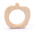 Load image into Gallery viewer, 1pcs Baby Animal Natural Beech Teething Wooden Teether Rodent Flowers
