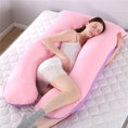 Load image into Gallery viewer, Bubble Kiss U-Shape Large Pregnancy Pillows Cotton Sleep Support
