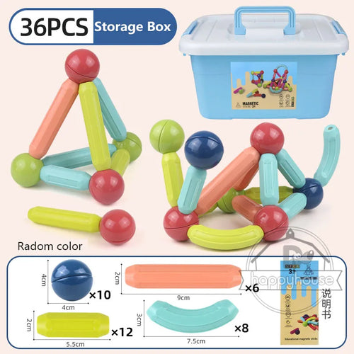 Magnetic Constructor Blocks Set Toys for Kids Magnet Stick Rod