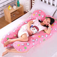 Load image into Gallery viewer, Bubble Kiss U-Shape Large Pregnancy Pillows Cotton Sleep Support
